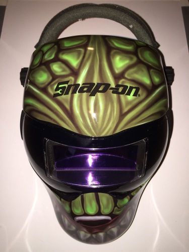 Snap on welding helmet auto darkening, grind shield, &amp; fixed black lens for sale