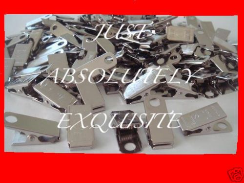 25 metal clips for id badge crafts, pacifier holder