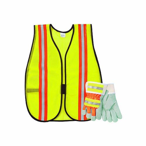 safety works llc 10123584 Safety Vest &amp; Glove Combination Kit