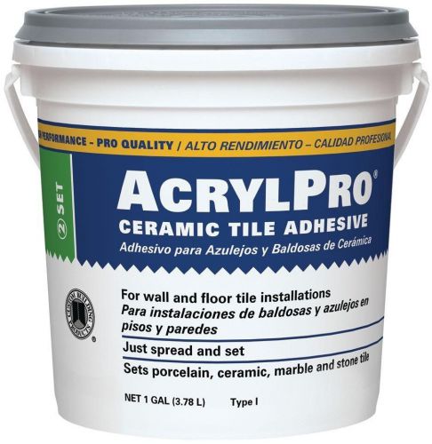 Ceramic Tile Adhesive AcrylPro 1 Gallon high performance professional formula