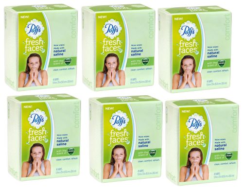 270 Count Puffs Fresh Faces Nose Moist Saline Wipes Vicks Scent Natural Saline