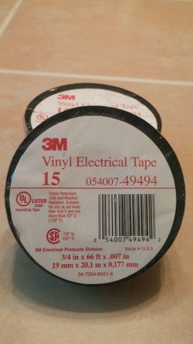 3M Vinyl Electrical Tape lot of 3 LOOK