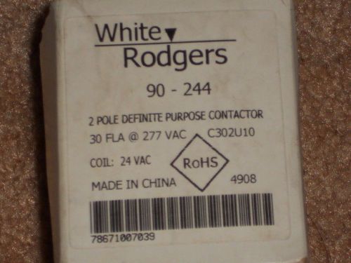WHITE RODGERS 90-244 2 POLE DEFINITE PURPOSE CONTACTOR