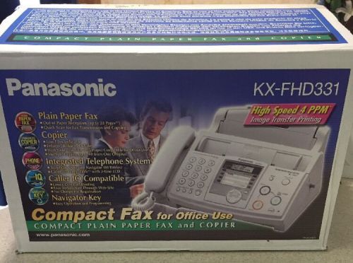 Brand New Panasonic KX-FHD331 Plain Paper Compact Fax / Copier