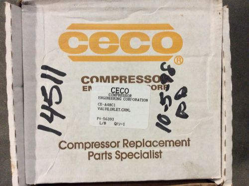 Ceco Compressor Engineering CE-A48C1 Valve Inlet Chnl Seat Assy. 56393