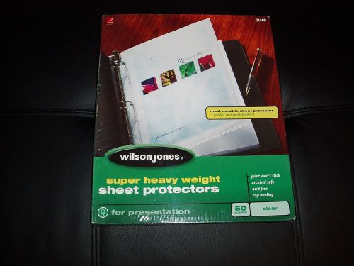 Wilson Jones Super Heavy Weight Sheet Protectors,21400