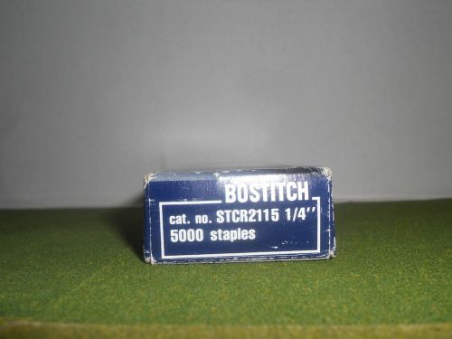 Bostitch STCR2115 1/4 inch Staples  (Partial Box Approx. 4800 Staples)