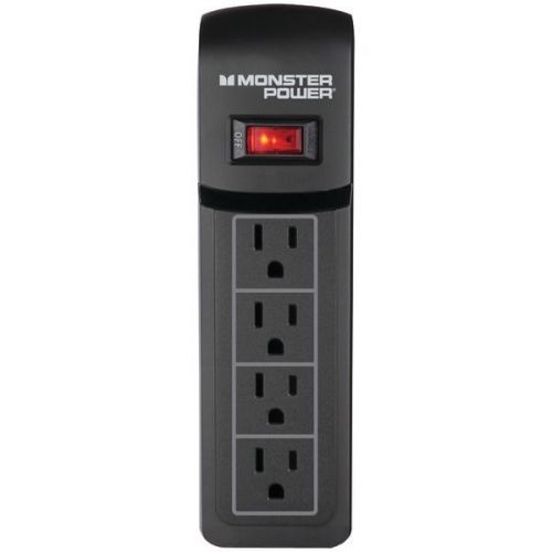 Monster Power 121819 Essentials 410 Surge Protector w/4 Outlets 2.5&#039; Cord