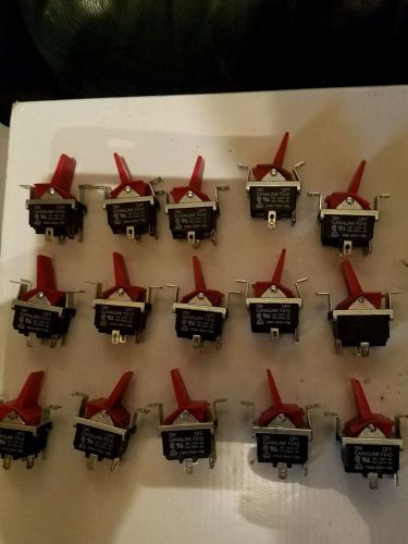 Wholesale lot of 15 Canal F210 Toggle Switch 15 Amp 125V  USED