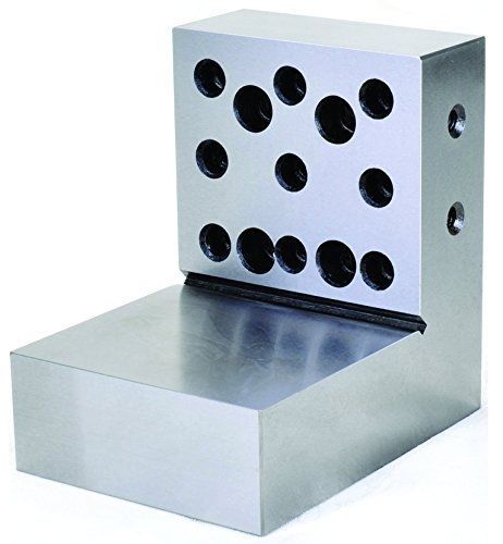 HHIP 3402-0443 4 x 4 x 3 x 1-1/8&#034; Steel Right Angle Plate, 2-Side