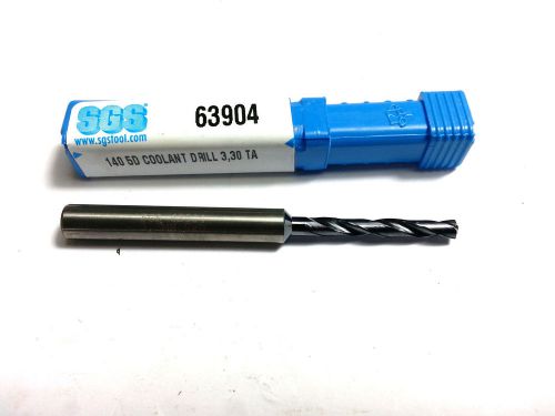 3.3mm SGS Carbide 5xD ALTiN Coolant Thru Coated Drill 63904 (Q 666)