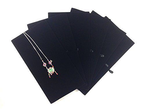 Luxurious Black Velvet Jewelry Display Pads 14 1/8&#034; pack of 6