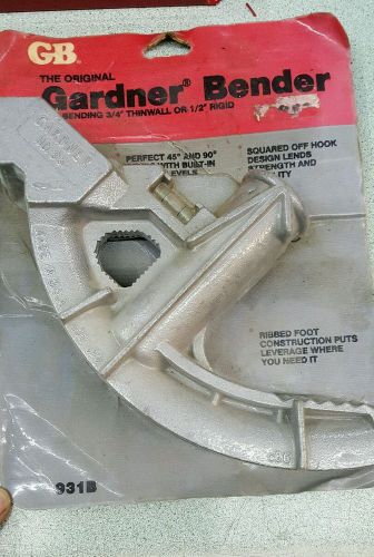 Gardner bender NO 931 pipe bender up to 3/4 inch