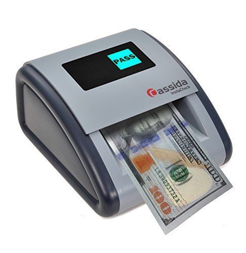 Automatic Money Counterfeit Detector Paper Bills Checker IR MG UV Scanner NEW