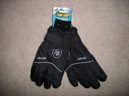 FG Firm Grip XLarge Ski Gloves NEW #5704 w/Knit Wrists Velcro Wrist Closure