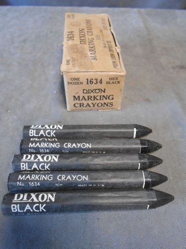 Lot Of &#034;5&#034; Vintage Antique Black Dixon Lumber Crayons