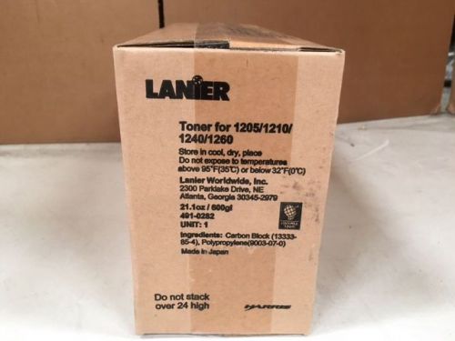Lanier Fax Toner Black 491-0282 For 1205/1210/1240/1260 Fax Machines