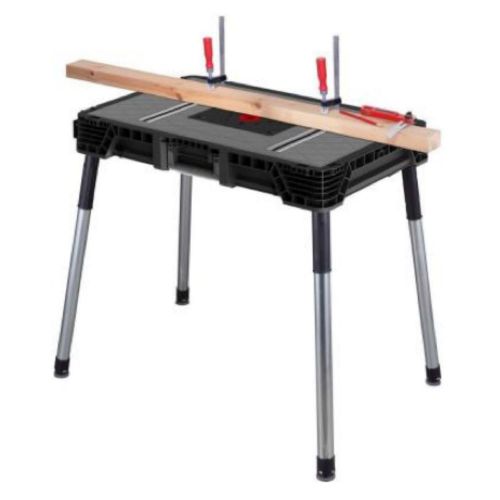 Husky Portable Tool Jobsite Workbench Work Bench Garage Saw Stand Router Table