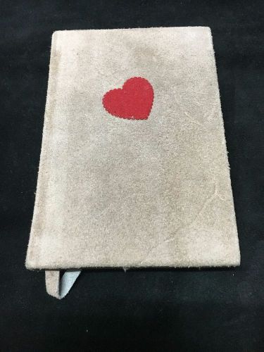 Suede Handmade notebook hardcover (light brown)