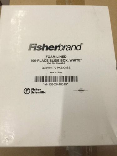FISHERBRAND 03-448-5 100 PLACE SLIDE BOX (NEW)