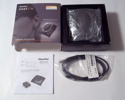 BRAND NEW IN BOX ClearOne Chat 70 Personal Speakerphone Audio Conferencing PC