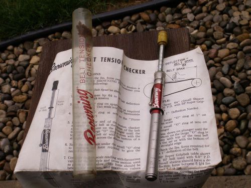 Vintage Used Browning Belt Tension Checker With Instruction Paper