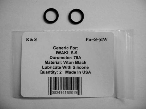 Iwaki part # S-9 O-Ring / FKM material / For Pumps / R&amp;S S-9IW