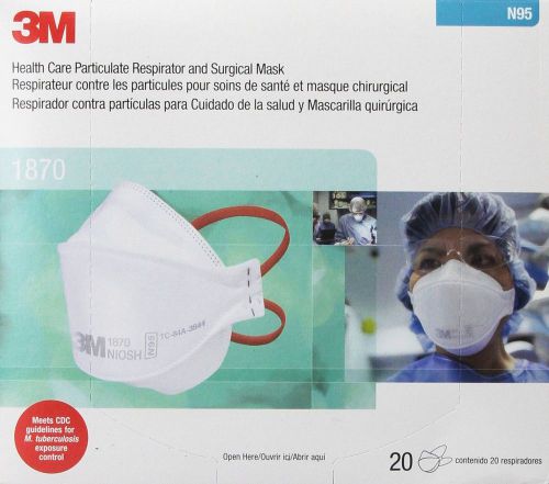 3M 1870 N95 Surgical Mask 20 Count