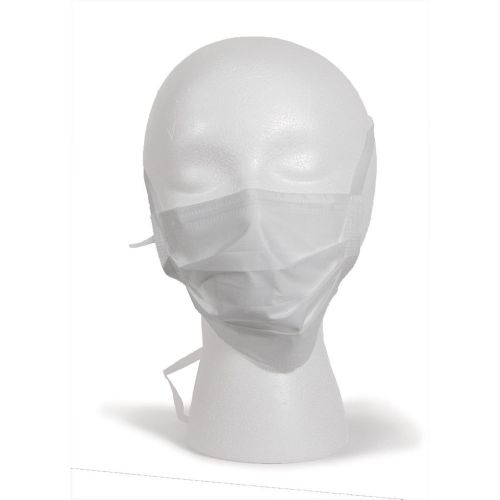 Disposable Surgical Face Masks Tie-on Latex free White 300 pk
