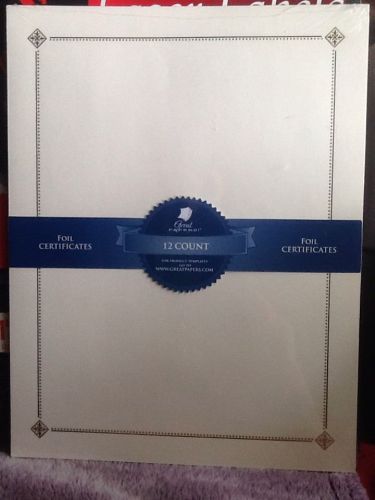 8 &#034; x 10&#034; Certificate Printable Foil Pages. Do It Yourself