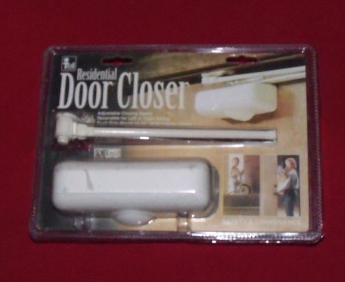 Tell Residential Door Closer for 32&#034; Interior Doors Ivory