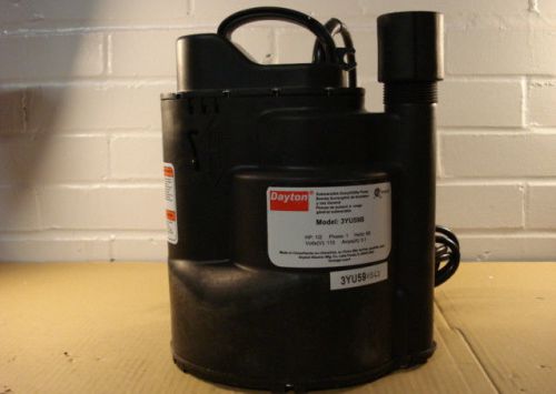 Submersible pump, 1/2hp, 115v, 1ph, 1-1/4&#034; npt, cord 10&#039;, diameter 8-1/2&#034;/ge3/rl for sale