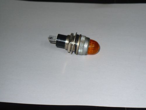 Dialco Amber Indicator Lamp, 75 Watt, 125 Amp, Used
