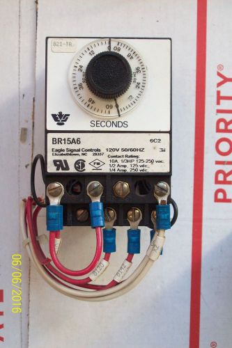 Eagle signal controls 0 - 60 seconds time delay 120 volt br15a6 for sale