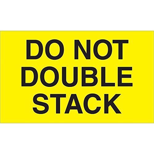 Tape Logic DL1096 Special Handling Label, Legend &#034;Do Not Double Stack&#034;, 5&#034;