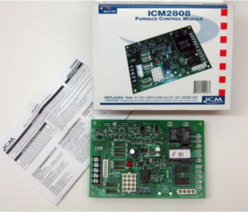 ICM2808 ICM Furnace Control Board for York S1-331-03010000 S1-331-02956000
