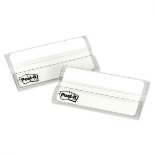 3M 686F50WH Post-It Durable File Tabs, 2&#034;x1-1/2&#034;, 50/PK, Solid White