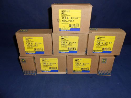 New in box square d qou2125 125amp 2-pole 240v 50/60hz  breaker for sale