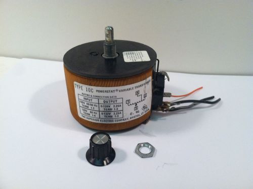 Superior Electric Company Powerstat Type 10C Variable Transformer