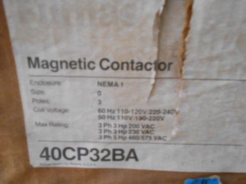 Furnas Magnetic Contactor Motor Control 40CP32BA