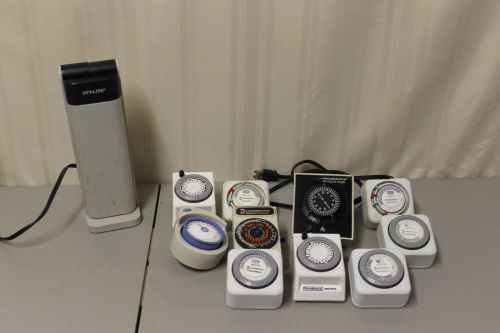 Standing OTT-LITE with Mixed Lot of Electronic Timers