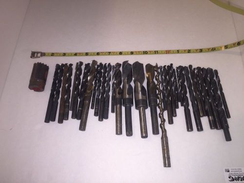 Lot of 33 Misc Sizes Drill Bits