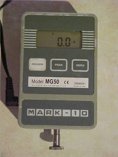 MARK 10 MG50 Digital Force Gauge 50 X 0.05lb 25 X 0.02kgf 250 X 0.2N &amp;AC Adapter
