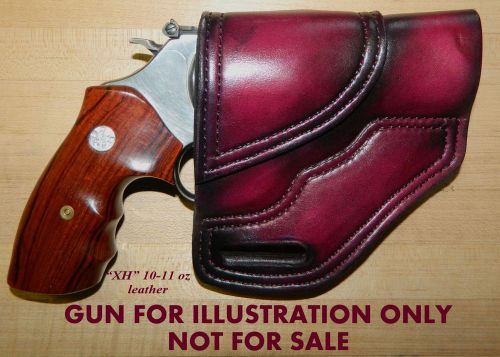 Gary c&#039;s avenger &#034;xh&#034; owb holster  s&amp;w  j frame  3&#034;  revolver  heavy leather for sale
