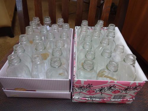 35 Vintage Sani-Glas Screwcap Prescription Bottles - 3 Oz. - Brockway Glass Co.