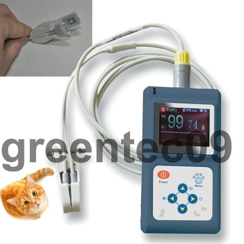 Contec veterinary hand-held spo2 pr patient monitor+ear tongue spo2 probe cms60d for sale