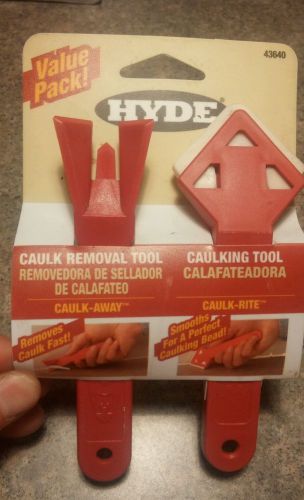 HYDE 43640 Caulking Tool Combo Pack Caulk-Away Caulk- Rite