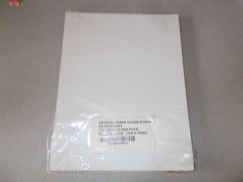 Crystal Clear Cover Stock business, school craft PAPER Log # 29062