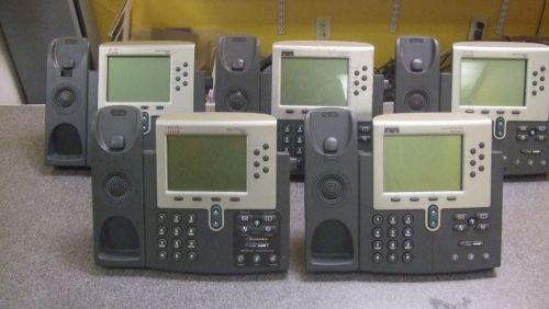 Lot (5) Cisco CP-7960G 7960 IP VoIP Phone Base Unit Only - No Handsets QTY#RT