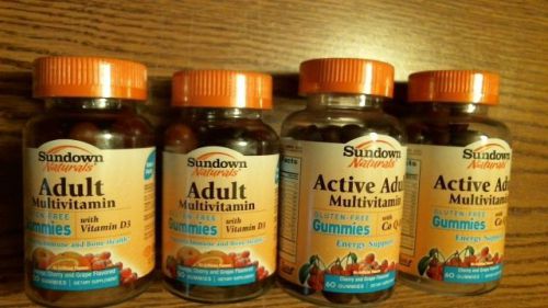 4 new Sundown Adult Multivitamin 220 cts Exp,8/16. FREE SHIPPING